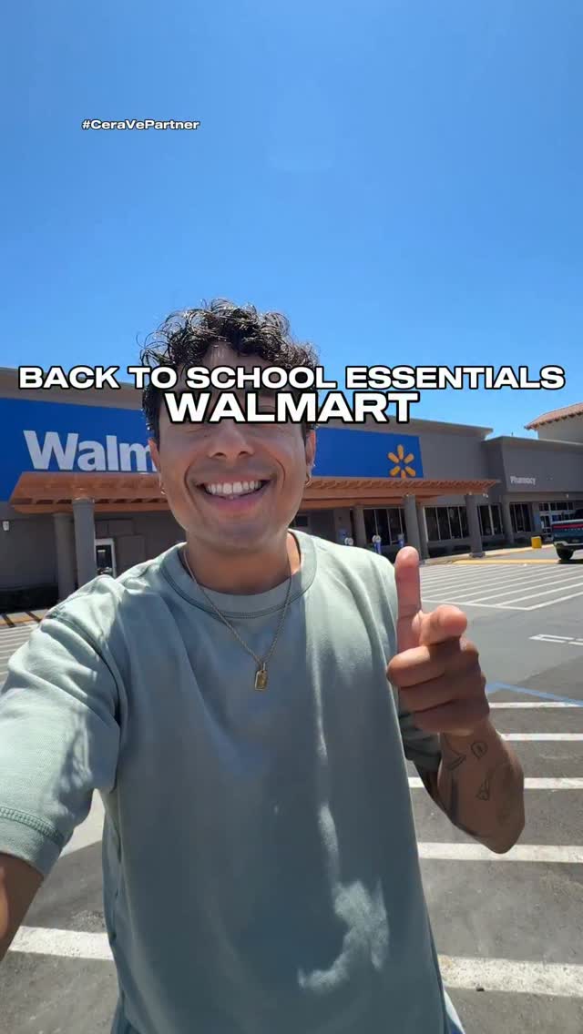 Creator presenting three back-to-school CeraVe recommendations