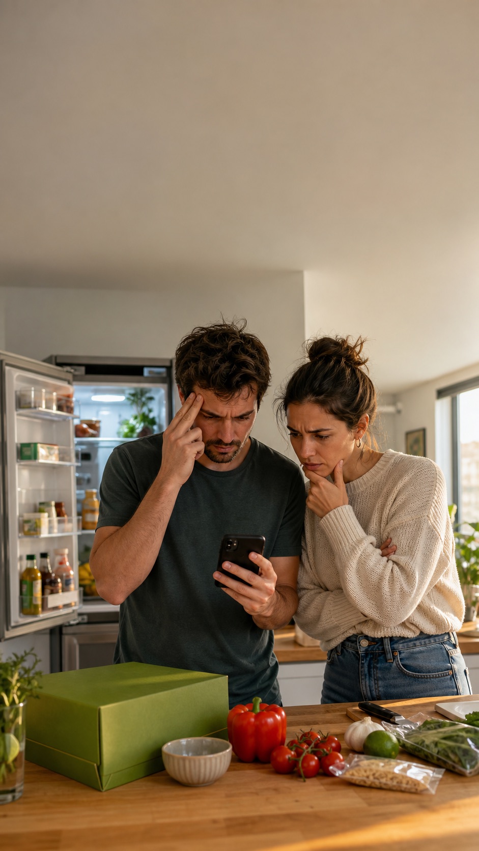 Original spec creative showing a couple facing the nightly dinner decision