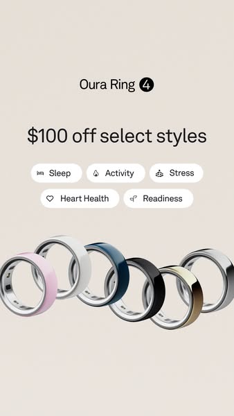 Oura Ring 4 sale advertisement